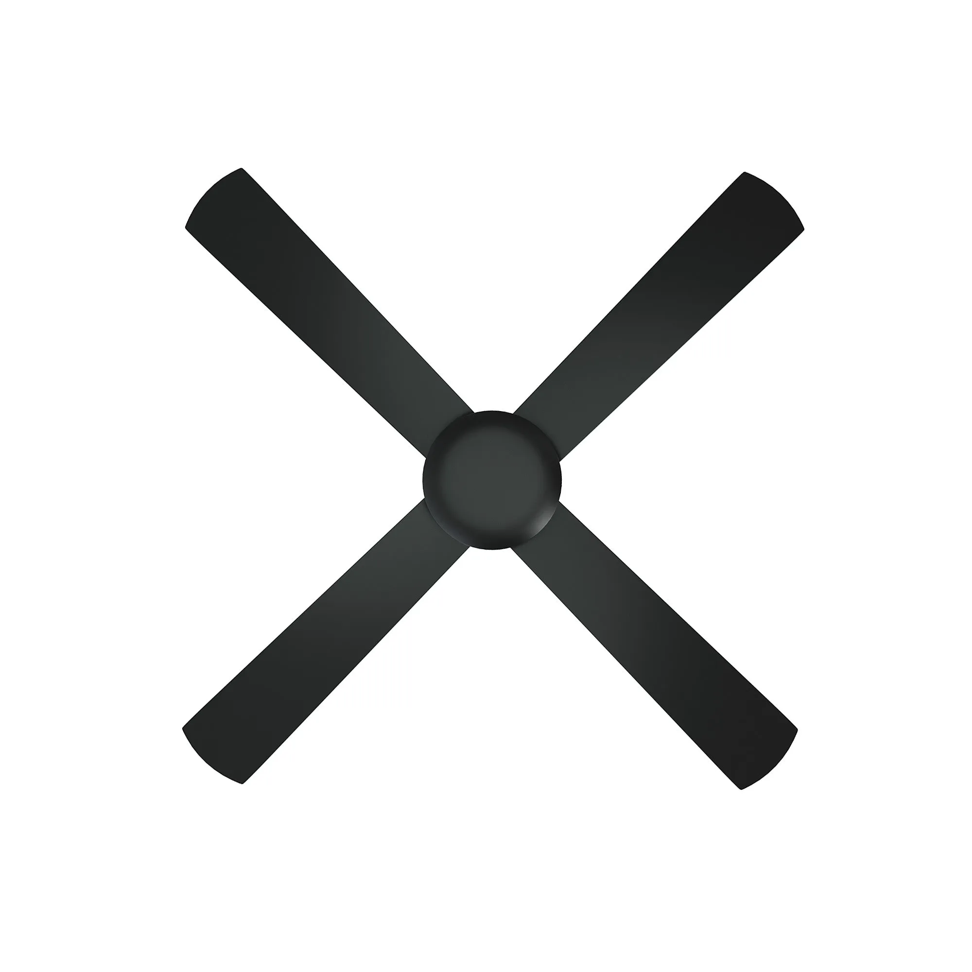 Vevare 52'' Ceiling Fan AC Motor with Remote Control Timer 4 Blades Fans Black