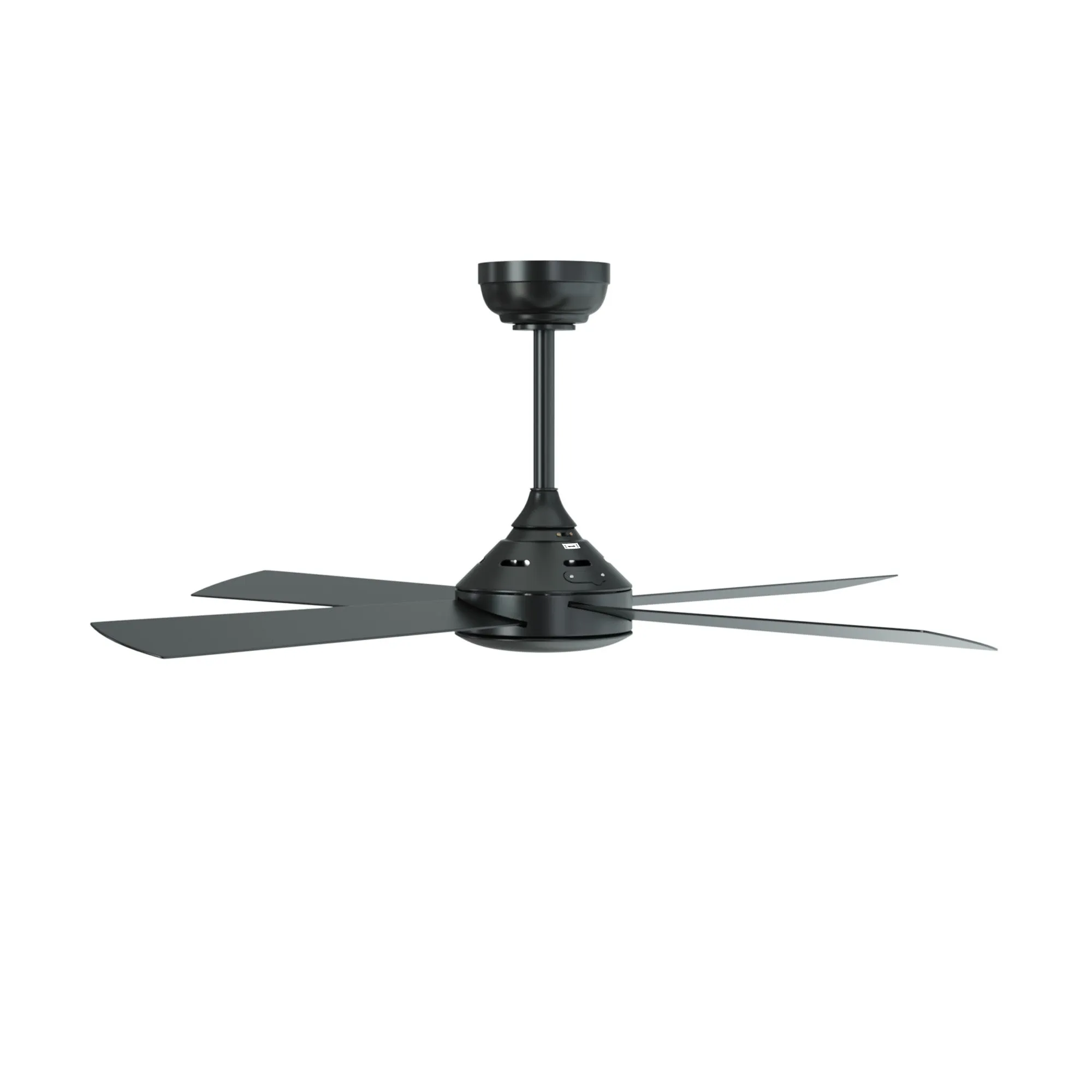 Vevare 52'' Ceiling Fan AC Motor with Remote Control Timer 4 Blades Fans Black