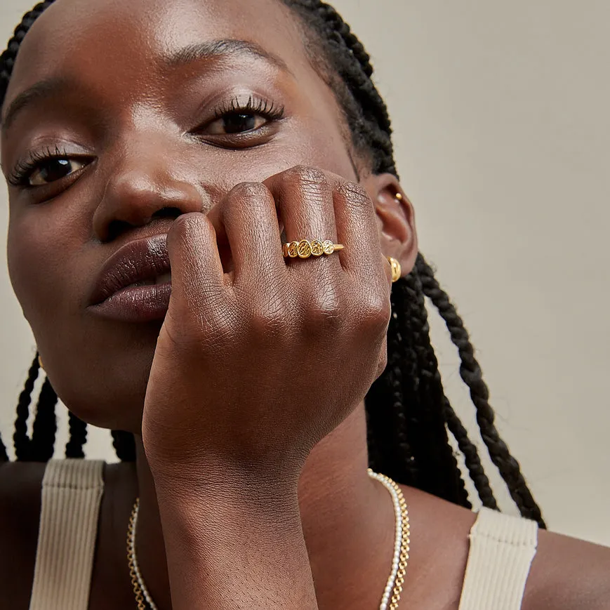 Victoria Multi Coin Ring - Gold
