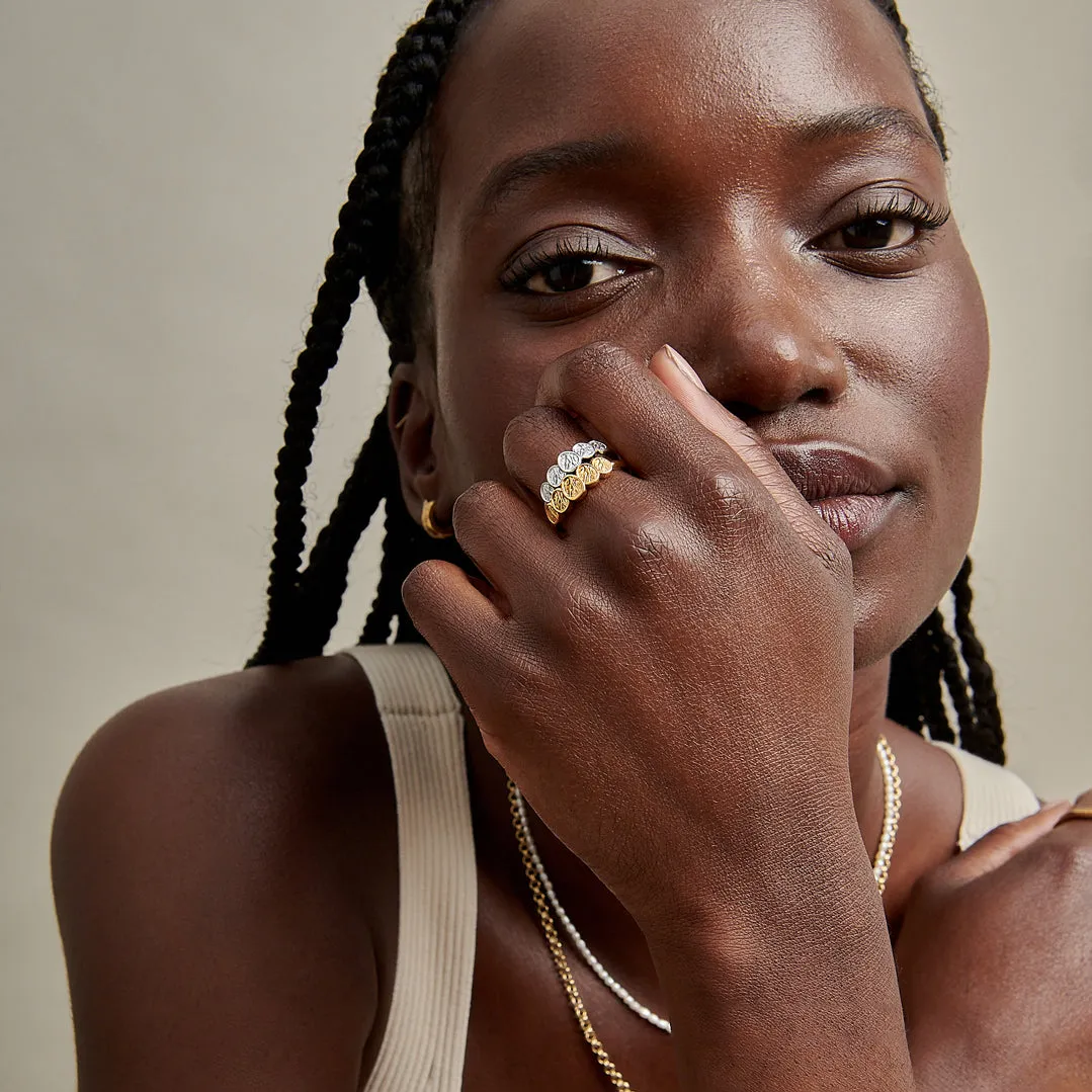 Victoria Multi Coin Ring - Gold