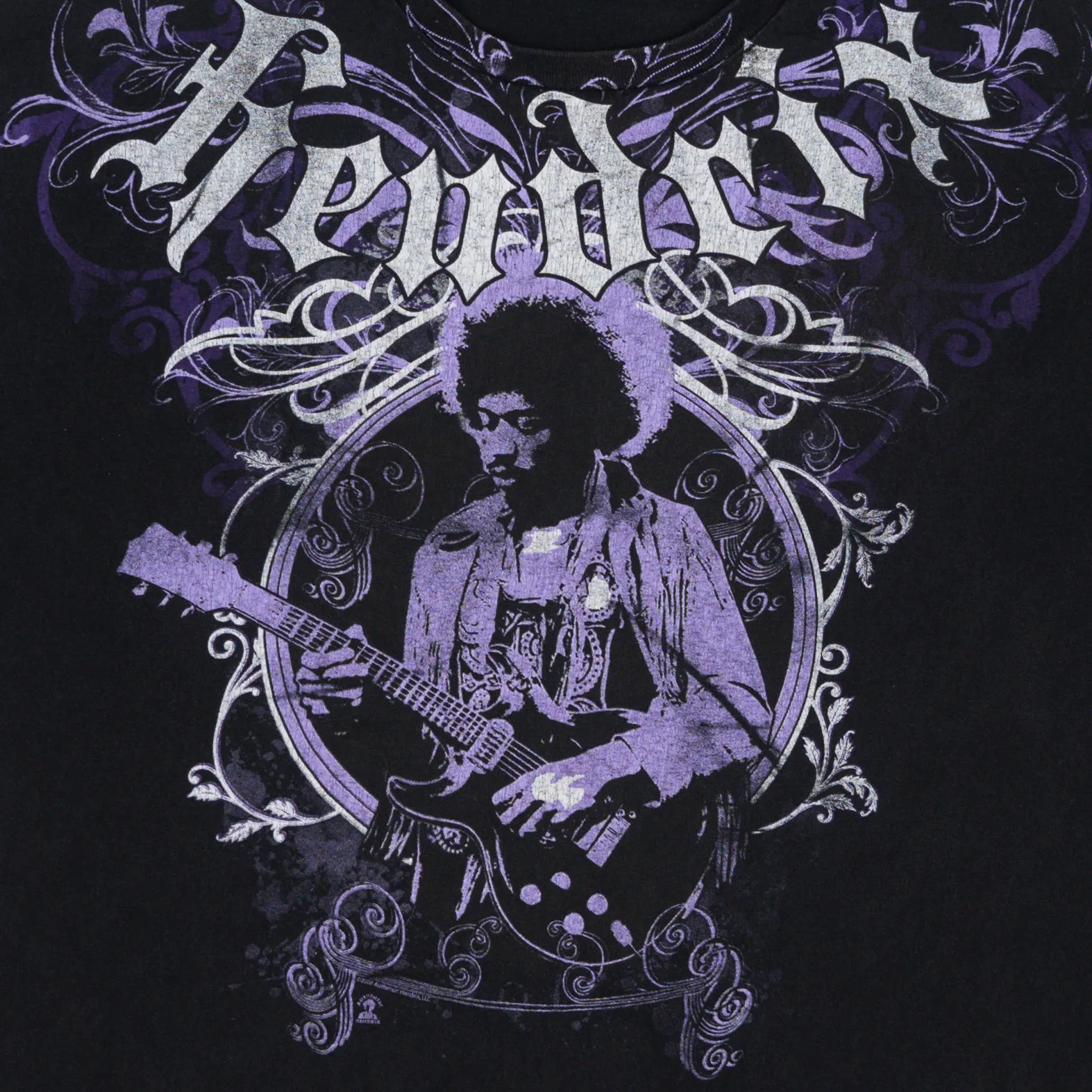 Vintage '08 Purple Jimi Hendrix Guitar Tee (M/L)