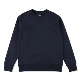 WDS-ES TECH FLEECE RAGLAN BASIC CREW NECK / NAVY_BASIC