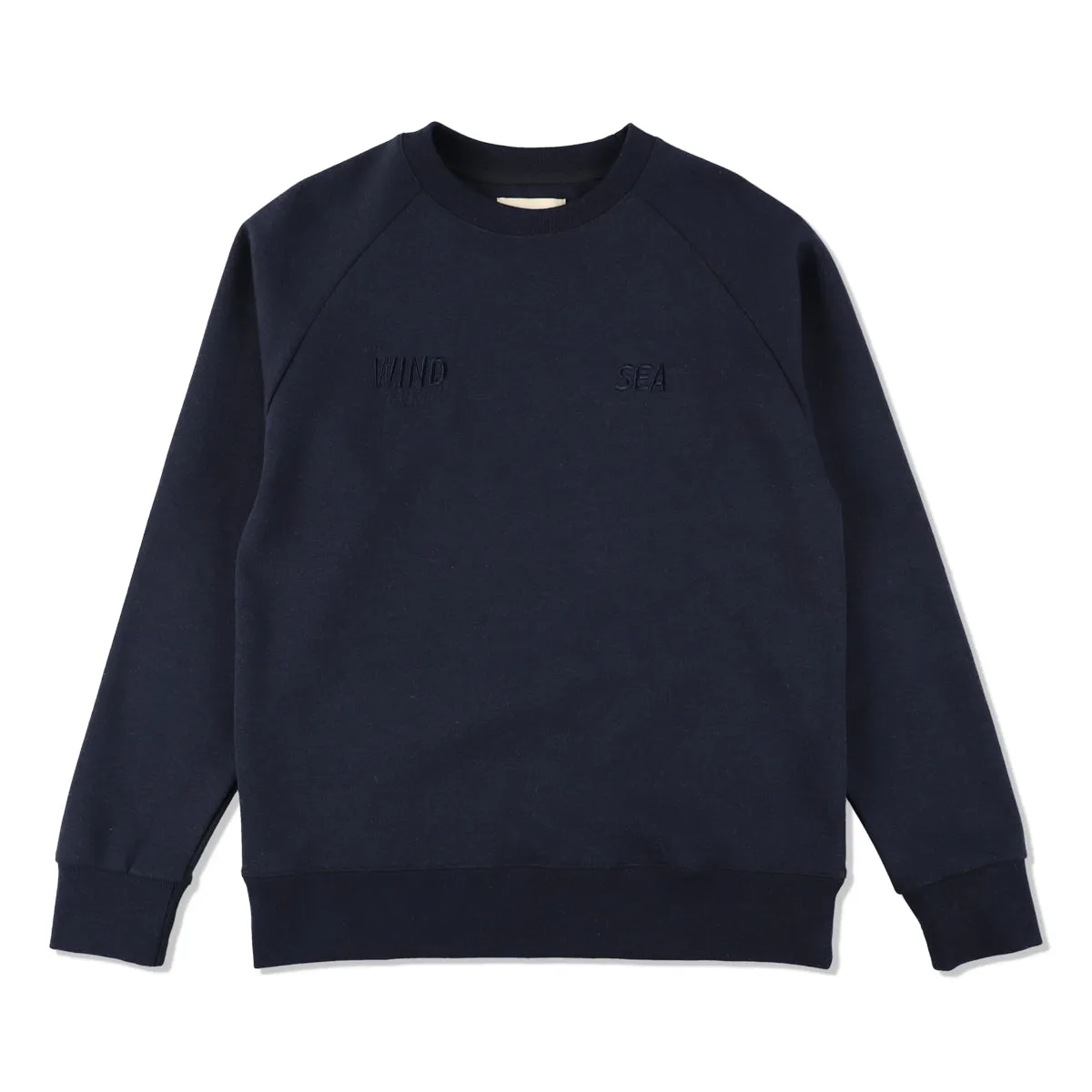 WDS-ES TECH FLEECE RAGLAN BASIC CREW NECK / NAVY_BASIC