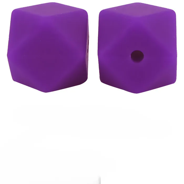 Wholesale 100PCS 17MM Silicone Hexagon Baby Teether Beads