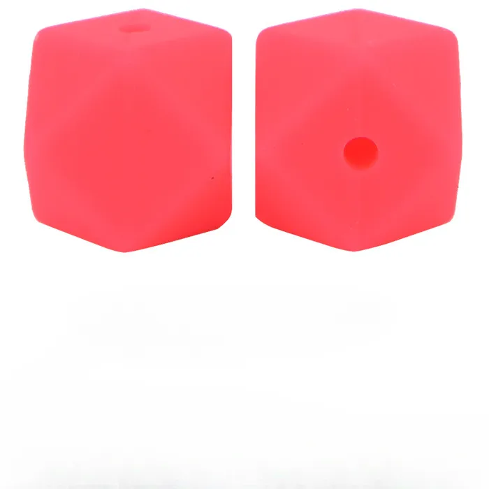 Wholesale 100PCS 17MM Silicone Hexagon Baby Teether Beads