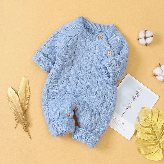 Winter Handmade Knit Jumpsuit