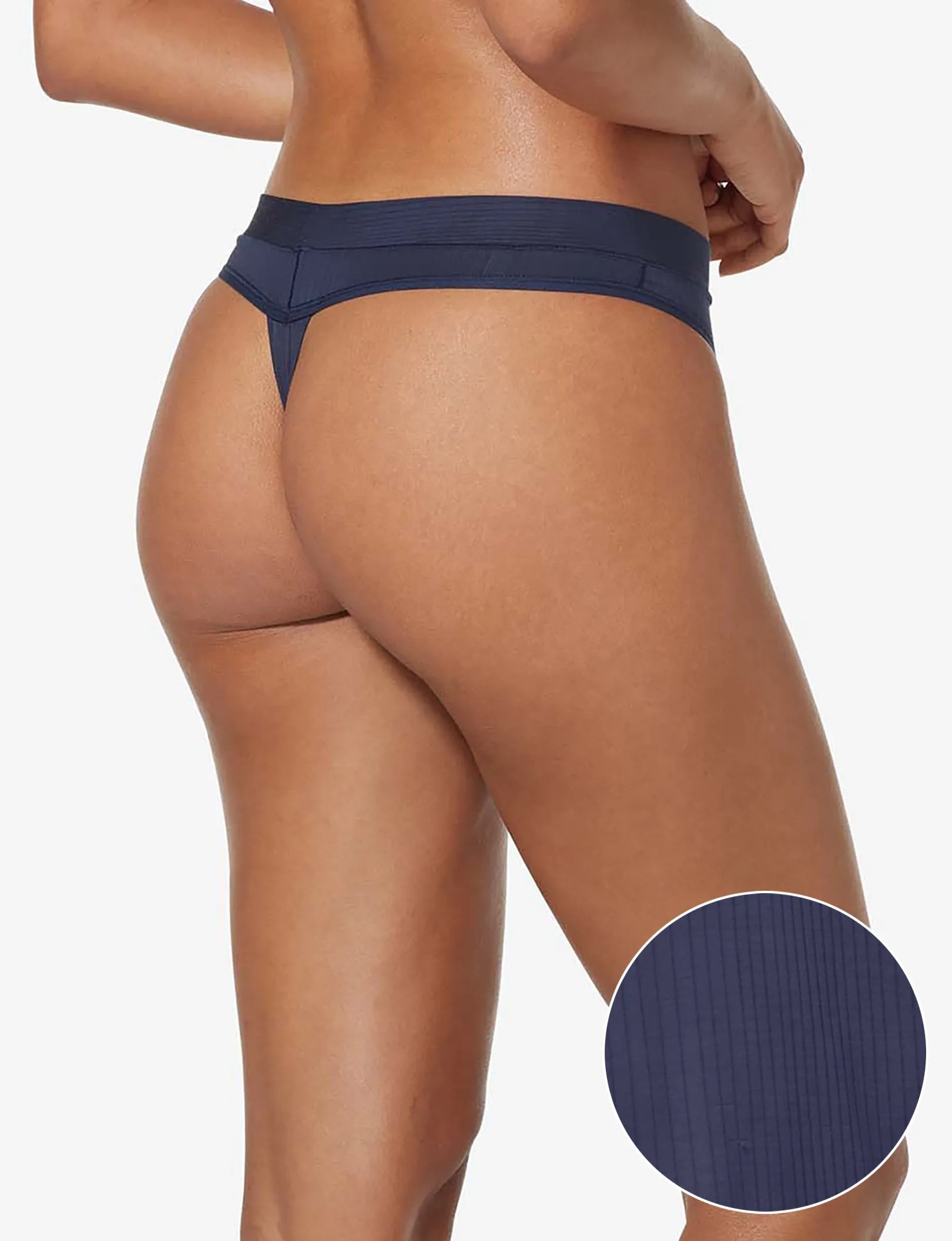 Women's Second Skin Luxe Rib Thong