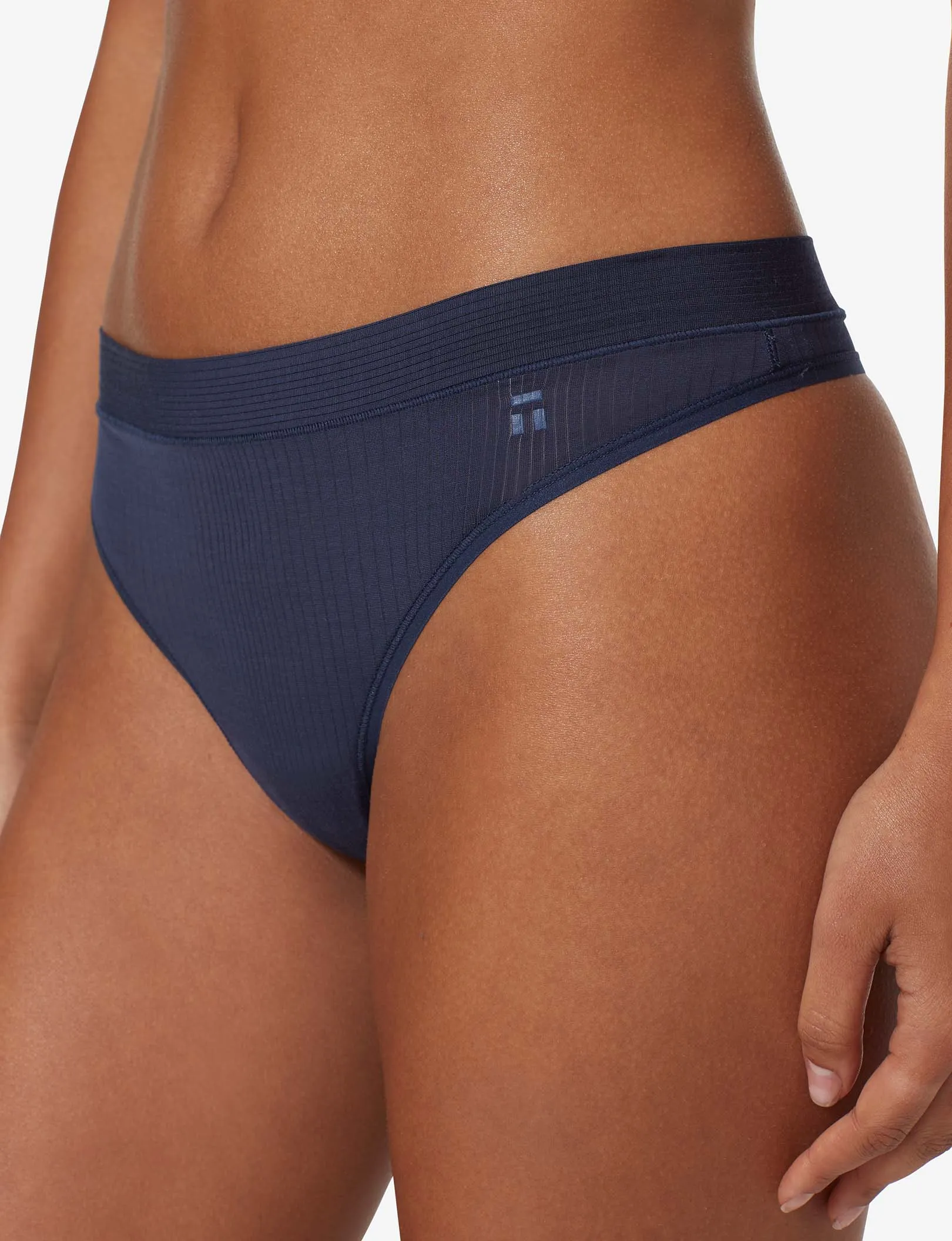 Women's Second Skin Luxe Rib Thong