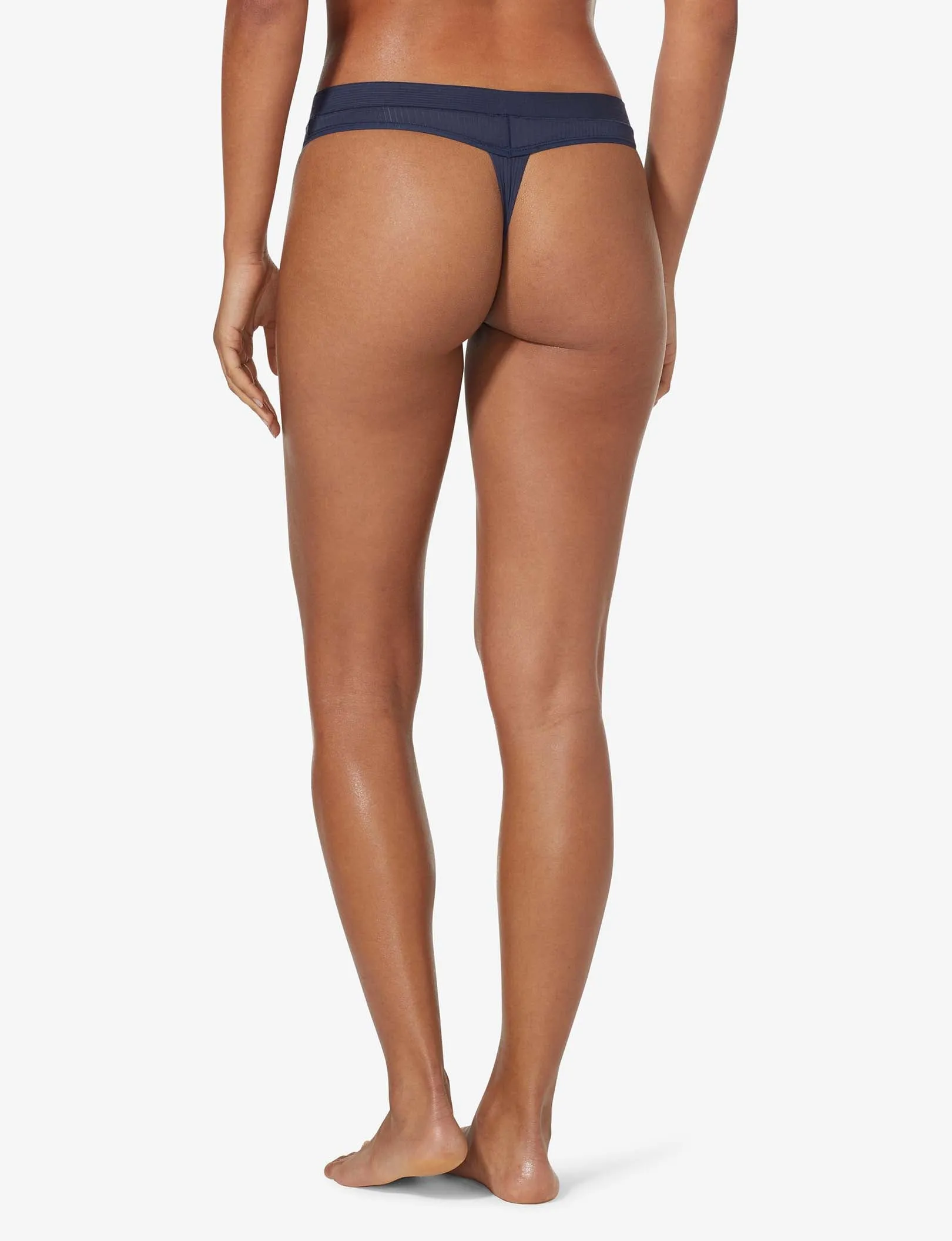 Women's Second Skin Luxe Rib Thong