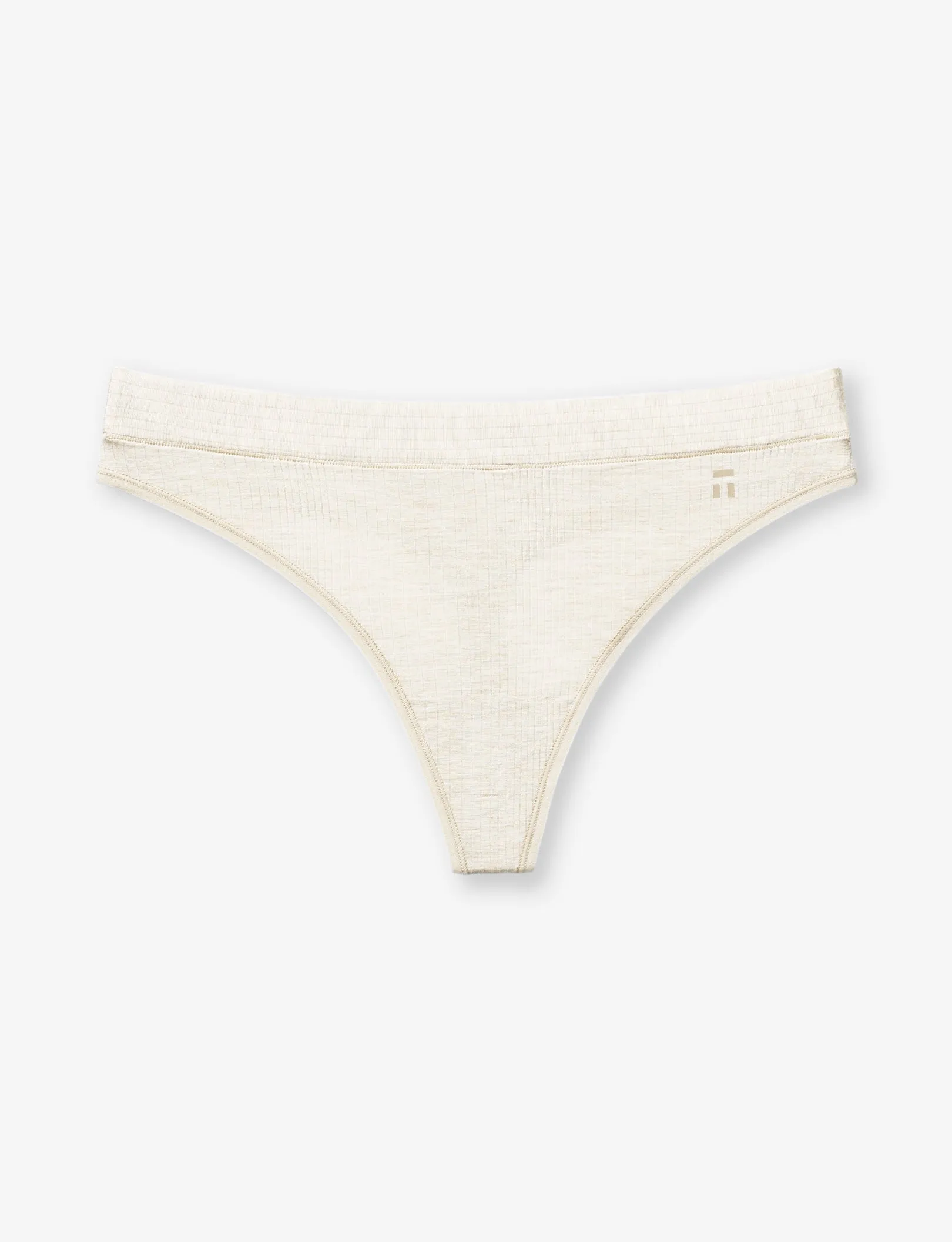 Women's Second Skin Luxe Rib Thong