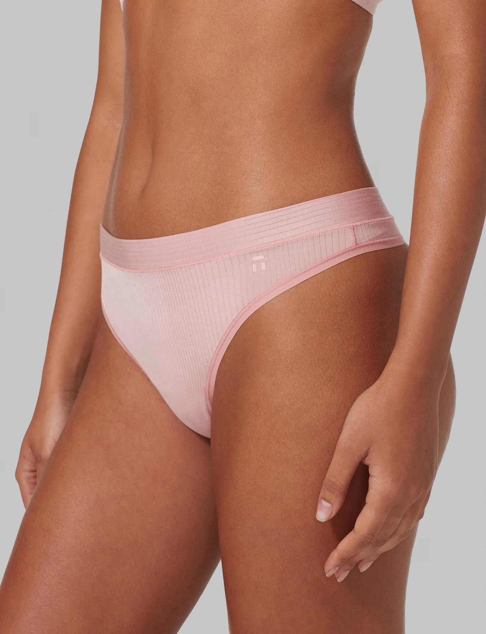 Women's Second Skin Luxe Rib Thong